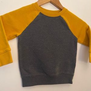 Cat & Jack Boys Gray & Gold Long Sleeve Sweater Size 2T